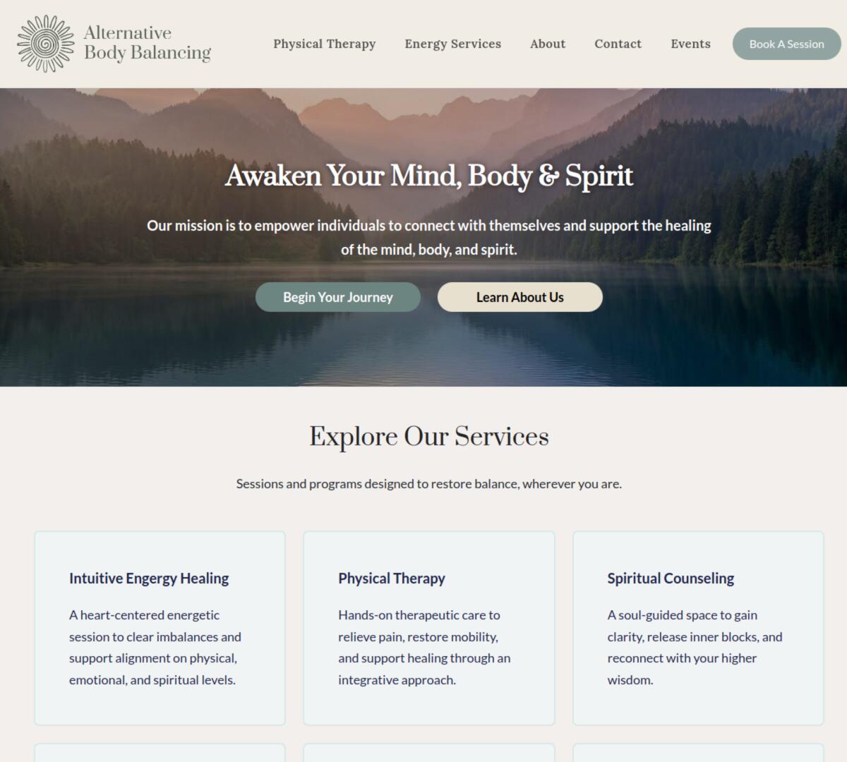 Alternative Body Balancing website