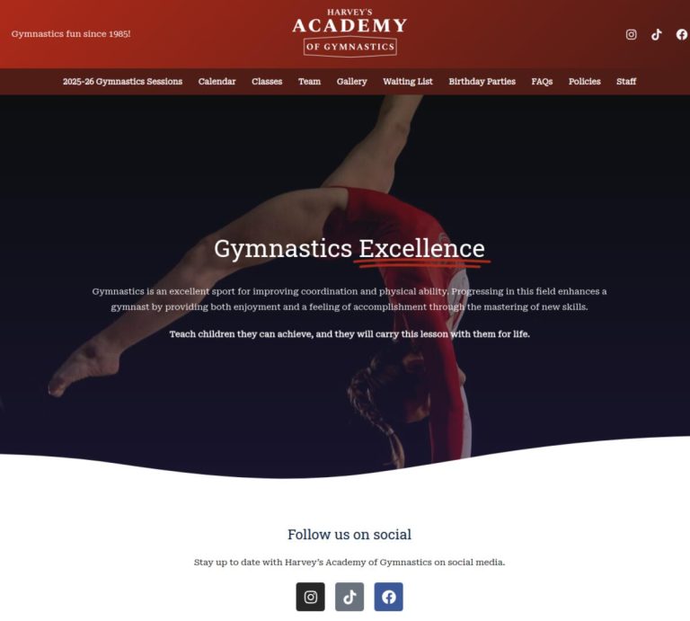 Academy of Gymnastics website